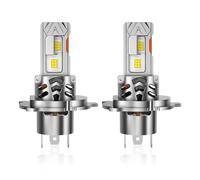 DZSYINGCHUSM Freno Posteriore Lampadine LED H4 per auto fari anteriori H7 fari abbaglianti/anabbaglianti lampadine LED bianche H4 H7 fari fendinebbia SUV moto(2pcs H4 LED Bulb)