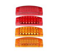 DZSYINGCHUSM Freno Posteriore Luci di posizione posteriori a LED stroboscopiche per rimorchio luci stop autobus camion indicatori direzione 6 pollici 12V 24V(4pcs 2colors)