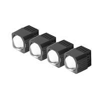 DZSYINGCHUSM Freno Posteriore Proiettore Fari A LED Per Matrix 15 Pollici Abbagliante Quadrato Luce Fendinebbia Bianca 6000 K 10000 Lm E Camioncini(4pcs LED Lens Light)