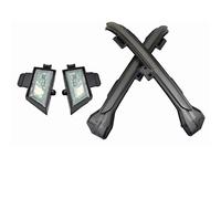 DZSYINGLONGSM Luce Indicatore Laterale Led LED Sotto La Luce Specchio Dinamico Indicatore Direzione Per VW Per Golf 7 Per Jetta MK7 VII 2021 Per .5 Per GTI R Per Touran(Smoked Black set)