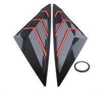DZSYINGLONGSM Spoiler Posteriore Auto per Civic 11th Sedan 2022 Pannello Spoiler per Feritoie per Finestrini Laterali Posteriori Copertura per Finestrino Laterale alettone Posteriore(Red Line Carbon)