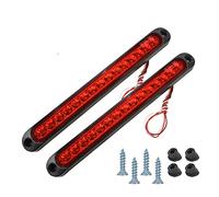 DZSYINGLONGSM Terza Luce Stop 2pcs 15LED Car Light Bar 12V Rosso Terza Luce Stop Segnale Posteriore Indicatore Laterale Svolta Lampada Di Avvertimento Montaggio Alto(Rosso)