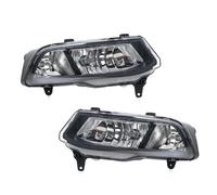 DZSYOHFS Fendinebbia Anteriore Per VW Per Polo 6C Hatchback 2014-2017 Paraurti Anteriore Auto DRL Fendinebbia Lampada Griglia Copertura Telaio Coperchio Cornice(D one pair)