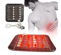 DZTBX Cuscino Riscaldante a Infrarossi Lontani in Giada, Cuscino Termico Elettrico per Alleviare Il Mal di Schiena E I Crampi, Terapia Calda a Infrarossi per Sciatica, Artrite, Temperatura Regolabile