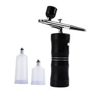 DZTBX Handheld Cordless Airbrush Kit, Portatile Mini Air Brush Pistola A Spruzzo Set Ricaricabile Pittura Kit con 2 Tazze, per Barber, Nail Art, Decorazione Torta, Trucco, Pittura Modello