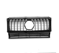 DZWDY Griglia Paraurti Anteriore Compatibile con Benz per W463 Classe G G500 G550 G63 G55 per AMG 1990-2018 Auto Paraurti Anteriore Superiore Griglia di Cappa Racing Grill Mesh Grill Grill(Silver)