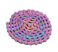 DZXYTWLMG Compatibile con Catene for Bici Colorate a 8 velocità, Catena di Trasmissione elettrolitica Resistente alla ruggine for Biciclette da Strada e da Montagna