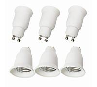 DZYDZR 6pcs Conversione Portalampada GU10 a E27 Adattatore Adatto Per Lampadine a LED