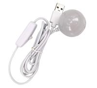 DZYDZR luce notturna a LED mini 3W 5V lampada magnetica USB con l'interruttore per computer / PC / Notebook / interfaccia USB Camping Trip ( bianco caldo )