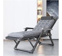 DZYHFCO DUANZEYUQA - Chaise longue pieghevole per esterni, spiaggia, prendere il sole, patio, piscina, prato, sdraiarsi in piano, regolabile in 5 posizioni (B)