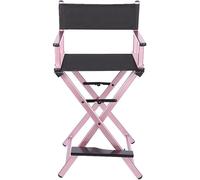 DZYHFCO DUANZEYUQA - Sedia da regista pieghevole professionale per truccatori, con struttura in alluminio (rosa)
