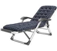 DZYHFCO DUANZEYUQA Sedia Gravity XL reclinabile imbottita pieghevole extra larga per esterni cortile piscina (blu)