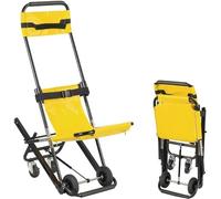 DZYHFCO DUANZEYUQA - Sedia pieghevole leggera per scale per l'evacuazione dell'ambulanza, portatile e facile da usare, capacità 181,4 kg, funzionamento per una sola persona, ideale per i vigili del