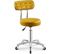 DZYHFCO Sedia da computer moderna e minimalista, girevole per casa, per il tempo libero, l'ufficio, lo schienale, lo sgabello per dormitorio studentesco (giallo)