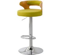 DZYHFCO Sedia girevole moderna dell'isola della cucina degli sgabelli da bar di altezza del contatore ricoperta con la parte posteriore ed il poggiapiedi (/Green)