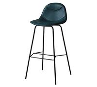 DZYHFCO Sgabello da bar in ecopelle, con cuscino senza braccioli, per cucina, bancone da cucina, resistente, altezza fissa, schienale della cucina (B, altezza seduta 75 cm)