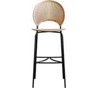 DZYHFCO Sgabello da bar per cucina, design ergonomico, 55 cm/60 cm/65 cm/75 cm, altezza fissa W/grazioso (colore tronco, altezza 65 cm)