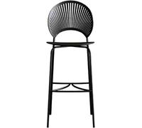DZYHFCO Sgabello da bar per cucina, design ergonomico, 55 cm/60 cm/65 cm/75 cm, altezza fissa W/grazioso (colore nero, altezza 60 cm)