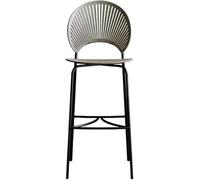 DZYHFCO Sgabello da bar per cucina, design ergonomico, 55 cm/60 cm/65 cm/75 cm, altezza fissa W/grazioso (colore grigio, altezza 75 cm)