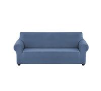 DZYP Copridivano elasticizzato, in tinta unita, per animali domestici, protezione elastica per mobili e divani, in tinta unita (blu fiume, 3 posti)