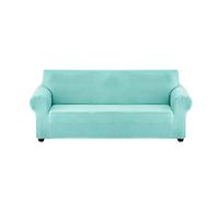 DZYP Copridivano elasticizzato, in tinta unita, per animali domestici, protezione elastica per mobili e divani, colore acquamarina (acquamarina, 1 posto)