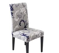 DZYP Coprisedie con Schienale,Lavabile Estraibile, Facile da Pulire E Resistente Coprisedile,Copertura della Sedia per Soggiorno,Cucina,Hotel,Ristorante. (C17,2 Pezzi)