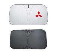 DZYYDS Auto Parabrezza Anteriore Parasole per Mitsubishi L200,Pieghevole con Auto Logo Emblema Visiera Protezione Solare Anti UV Gladeshade Isolamento Termico Accessori Interno Auto,B