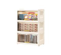 DZZTHSH Armadietto portaoggetti in plastica multistrato, contenitore pieghevole con ruote, scaffale mobile, può contenere snack e giocattoli per bambini, adatto per soggiorno, camera da letto e cucina