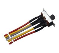 E-209-22 Interruttore a Levetta a 6 Pin con Cavo Sostituisce SL13B per Ventilatore da Soffitto, 3A 250V CA / 6A 125V CA, Interruttore a Scorrimento Bipolare Interruttore di Trasferimento (1 pz)