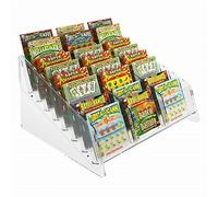 E-290 EGV-C Espositore gratta e vinci da banco in plexiglass trasparente DA BANC