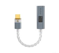 e 3,5 mm per decoder audio HiFi per il miglioramento del suono ad alta fedeltà portatile su dispositivi mobili e desktop (grigio)
