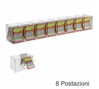 E-384 EGV-C Espositore gratta e vinci da banco o da soffitto in plexiglass trasp