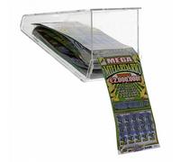 E-408 EGV-A Espositore gratta e vinci da soffitto in plexiglass trasparente a 1