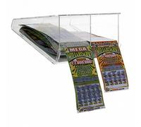 E-408 EGV-B Espositore gratta e vinci da soffitto in plexiglass trasparente a 2