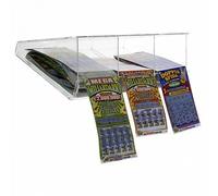 E-408 EGV-C Espositore gratta e vinci da soffitto in plexiglass trasparente a 3