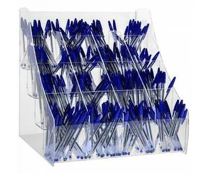 E-411 EPP-D Porta penne da banco in plexiglass trasparente DA BANCO 16 41.00 34.