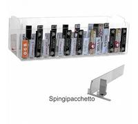 E-442 PBC-A Espositore in plexiglass trasparente da banco porta cartine - L 50 x