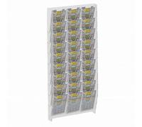 E-476 EGV-B Espositore schedine e gratta e vinci da parete in plexiglass traspar