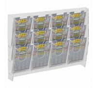 E-476 EGV-F Espositore schedine e gratta e vinci da parete in plexiglass traspar