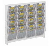 E-476 EGV-G Espositore schedine e gratta e vinci da parete in plexiglass traspar