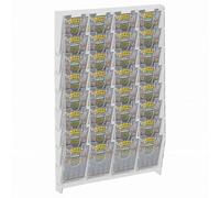 E-476 EGV-I Espositore schedine e gratta e vinci da parete in plexiglass traspar