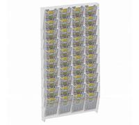 E-476 EGV-M Espositore schedine e gratta e vinci da parete in plexiglass traspar