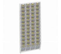 E-476 EGV-O Espositore schedine e gratta e vinci da parete in plexiglass traspar