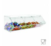 E-505 PCR-A Porta caramelle in plexiglass trasparente CON sportello e Ripiano O