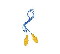 E-A-R UltraFit Earplugs, Corded, Premolded, Yellow, 100 Pairs/Box, Sold as 1 Box