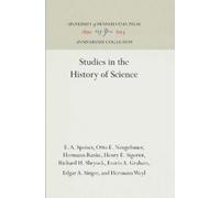 E. A. Speiser Otto E. Neugebauer Hermann Ra Studies in the H (Copertina rigida)