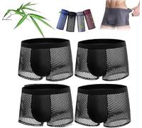 E-ALLDIR Boxer in fibra di bambù, boxer in fibra di bambù traspirante, boxer in fibra di bambù, boxer bio-fit, morbidezza traspirabilità, per un comfort tutto il giorno