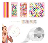 E-ALLDIR Nano Tape For Making Bubbles Kit,Nano Tape Bubble Kit,Nano Tape Bubble Bambini,Bolle Di Nastro Nanos,Autoadesivi Nano Tape Bubble,Bolla Di Nastro Nanocolore trasparente