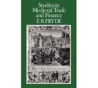 E. B Fryde Studies in Medieval Trade and Finance (Copertina rigida)
