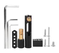 E-Bass, kopflos, Steg, 5 Saiten, Messing und